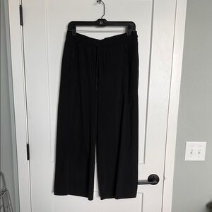 Athleta Brooklyn Cropped Black Wide Leg Pants